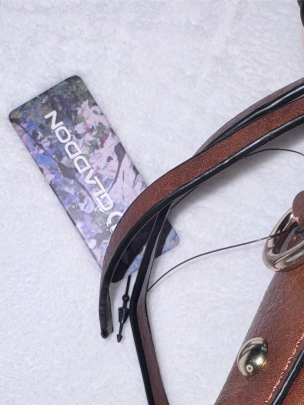 Brown Faux Leather Slouchy Hobo Shoulder Bag NWT Side Pockets Crossbody Strap - Picture 10 of 11